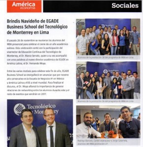 Brindis Navideño en Sede Peru 2016