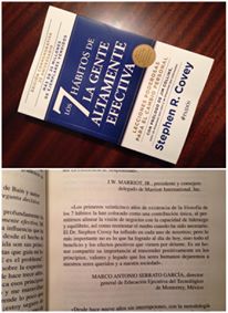 Contribución en el Libro "Los 7 hábitos de la gente altamente efectiva". Edición Conmemorativa por su XXV aniversario