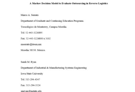 MASG vlog_Article_A Markov Decision Model