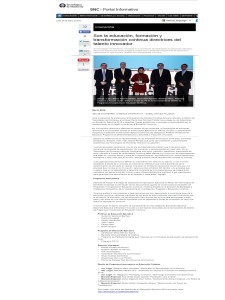 Son la educación, formación y transformación continua directrices del talento innovador_SNC