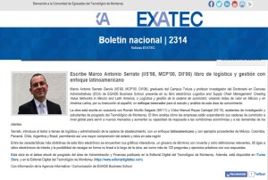 MASG vlog_Boletín EXATEC_Escribe libro de logística