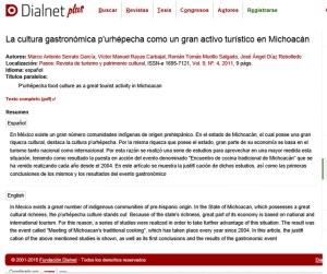 MASG vlog_Dialnet_La cultura gastronómica purépecha